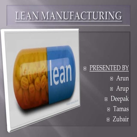 Lean manufacturing (1)