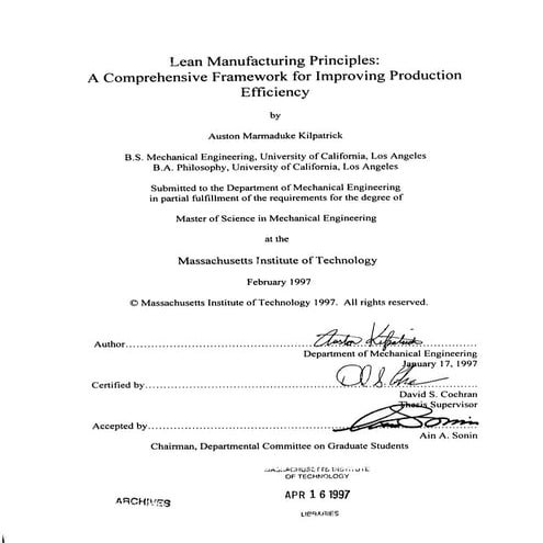 Lean Manufacturing Principles Pdf