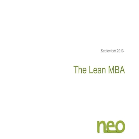 Lean MBA - Runway SF