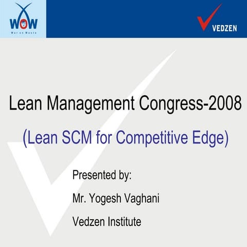 Lean mgmt congress 2008