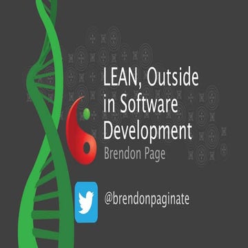 Lean outside in software development