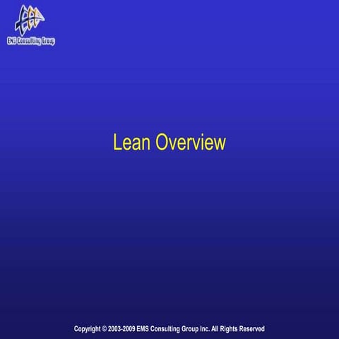 Lean Manufacturing: Improve Productivity, Quality, and Lead-Time