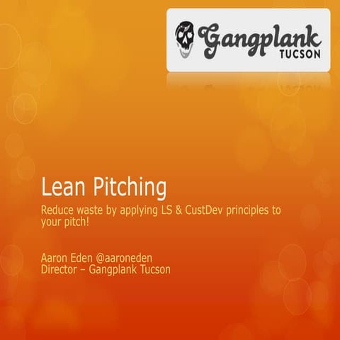 Lean pitching