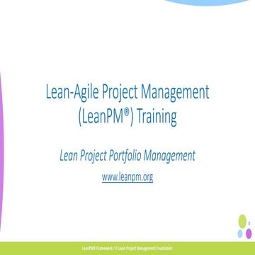 Lean Project Portfolio Management