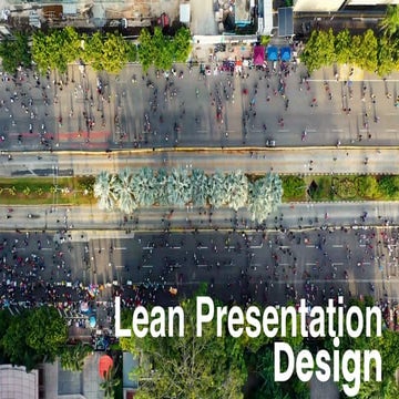 Lean presentation design 