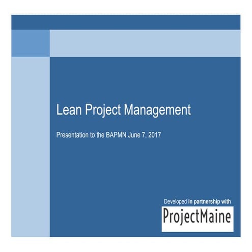 Lean project management_20170607