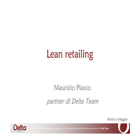 Lean Retailing | PDF
