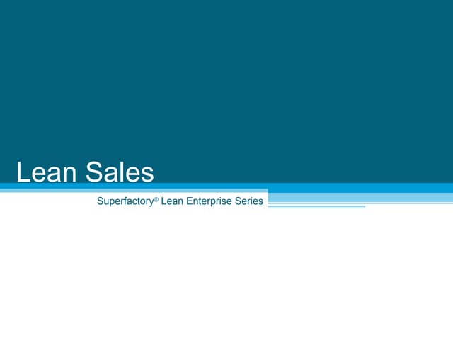 Lean Sales Sample