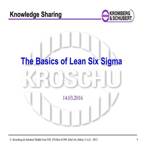 Lean six sigma | PPTX