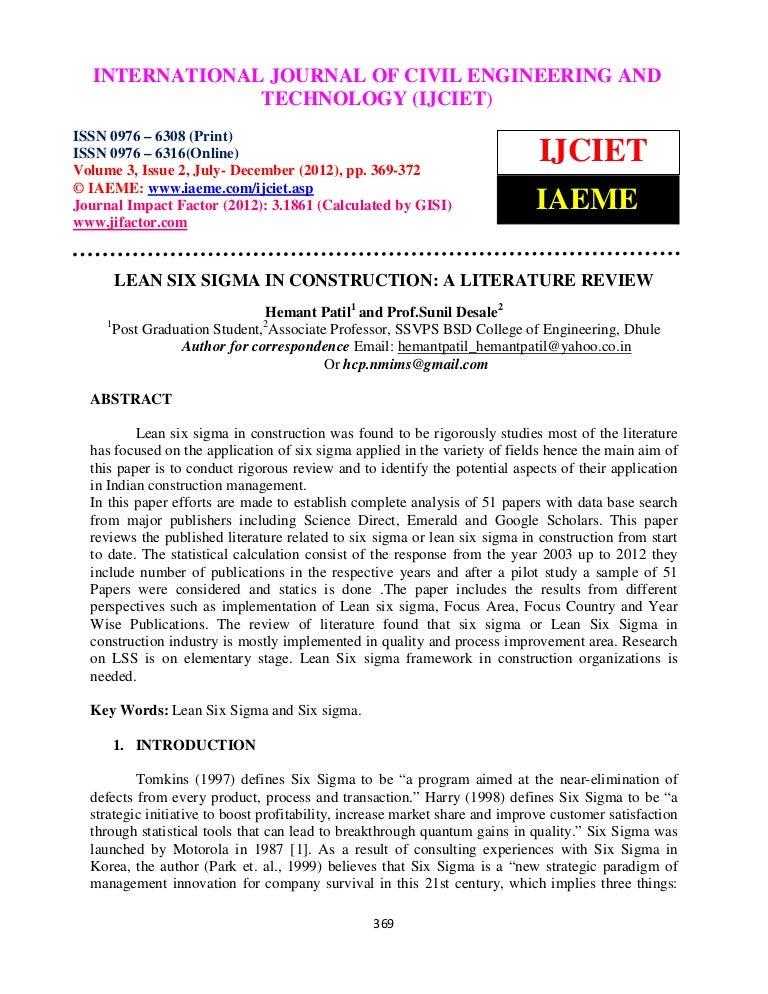 Lean literature review picture