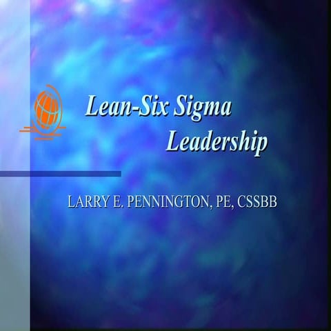 Lean Six Sigma Leadership 062507