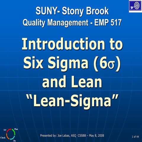 LEAN SIX SIGMA Presentation Slide Deck Interesting | PPT