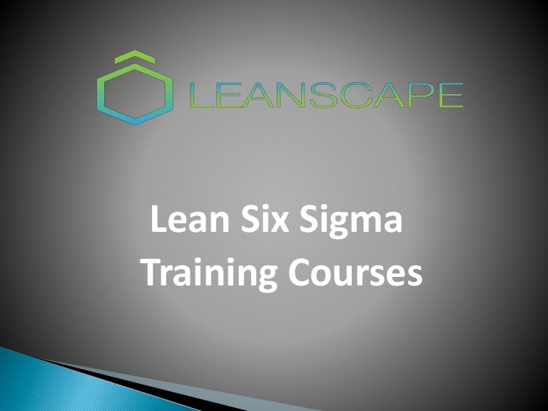 six sigma training courses