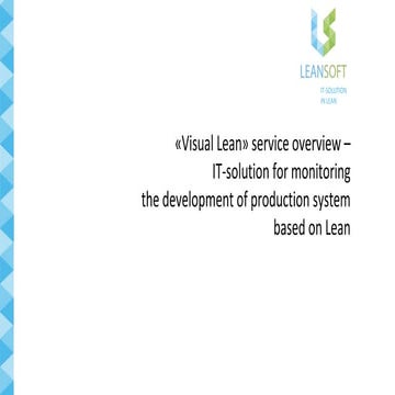Project "Visual Lean: Audit Tracking System" by LeanSoft company