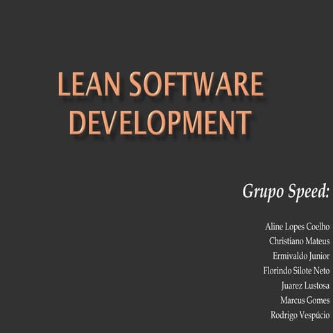 Lean software development (2)