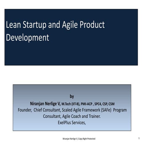 Lean startup and Agile Development | PDF