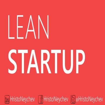 Lean Startup - by Hristo Neychev (bring your ideas to life faster, smarter, a...