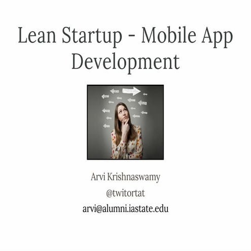 Lean Startup Machine - Mobile App Development