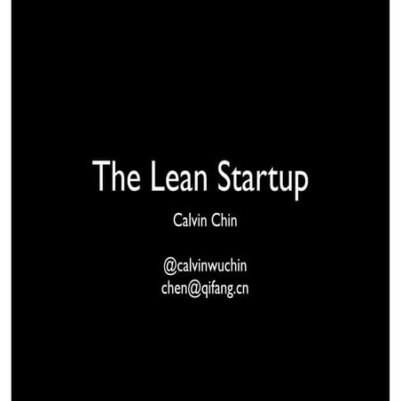 Lean Startup