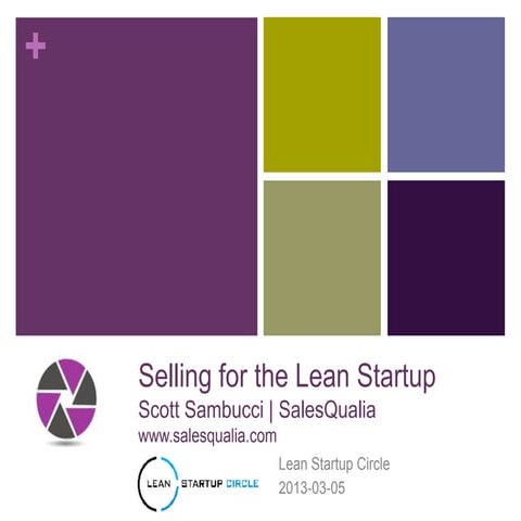 Selling for the Lean Startup