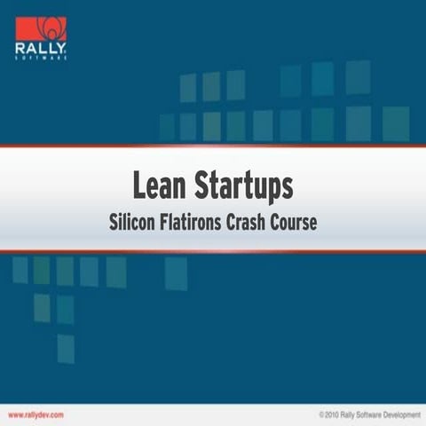 Lean Startups Crash Course