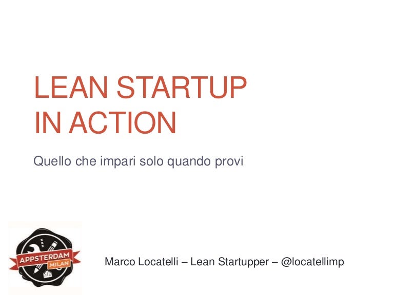 Lean Startup In Action