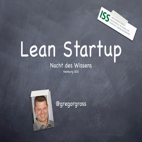 Lean Startup auf der Nacht des Wissens, Hamburg