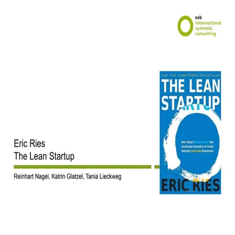 Lean startup Präsentation