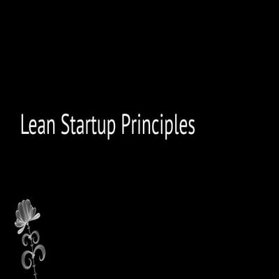 Lean startup principles   i catapult