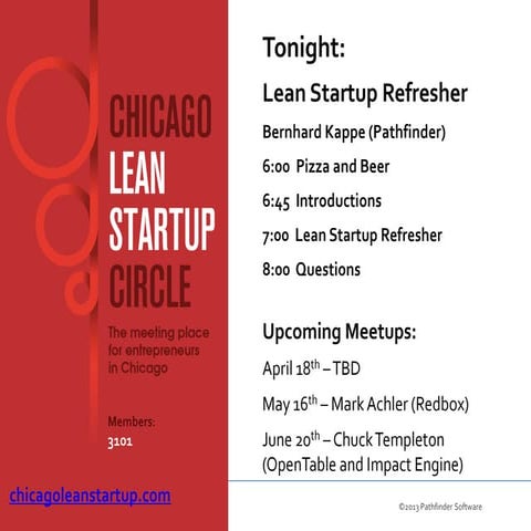 Lean startup refresher