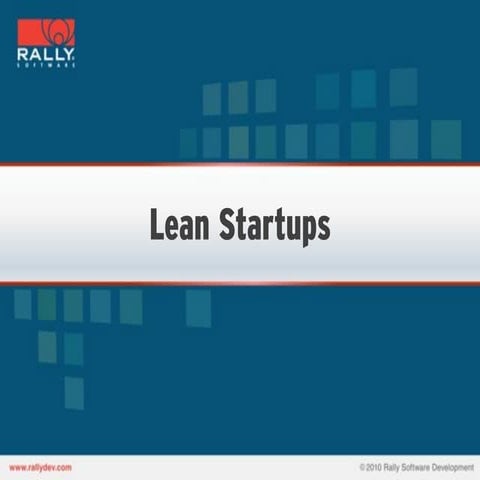 Lean Startups