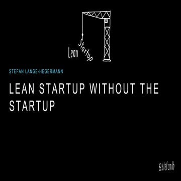 Lean startup - ProductTank Talk