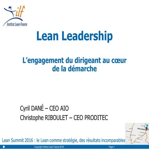 L’engagement du dirigeant au cœur de la démarche Lean par C.Riboulet et C.Dané