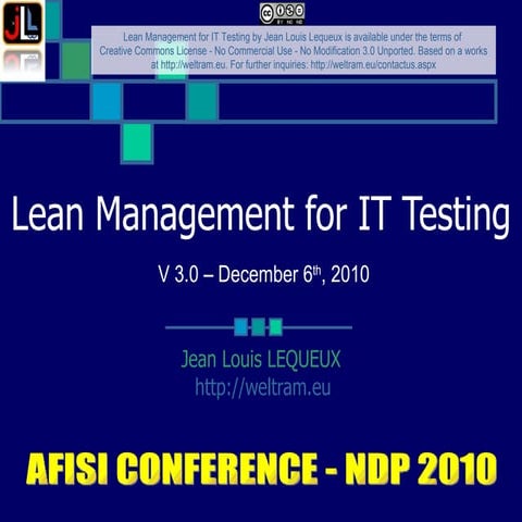Lean testing