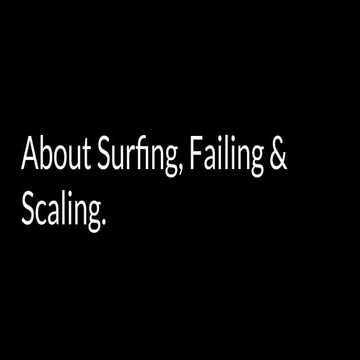 Data Natives Hamburg v 6.0 | "About Surfing, Failing & Scaling" - Florian Sch...