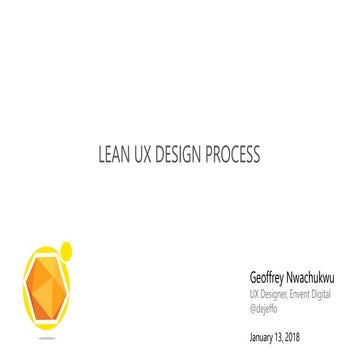 Lean UX design process for rapid product development