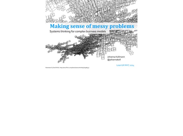 Systems Thinking workshop @ Lean UX NYC 2014