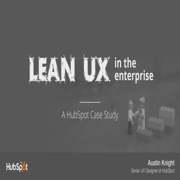 Lean UX in the Enterprise