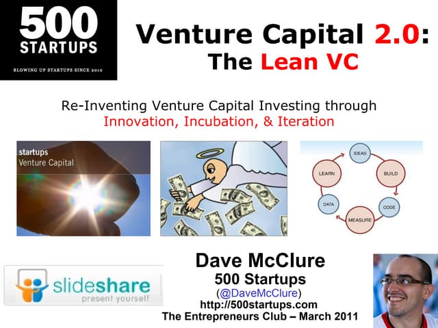 LeanVC : Dave McClure opens TEC SF Chapter