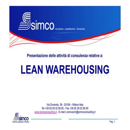 SIMCO: Lean Warehousing