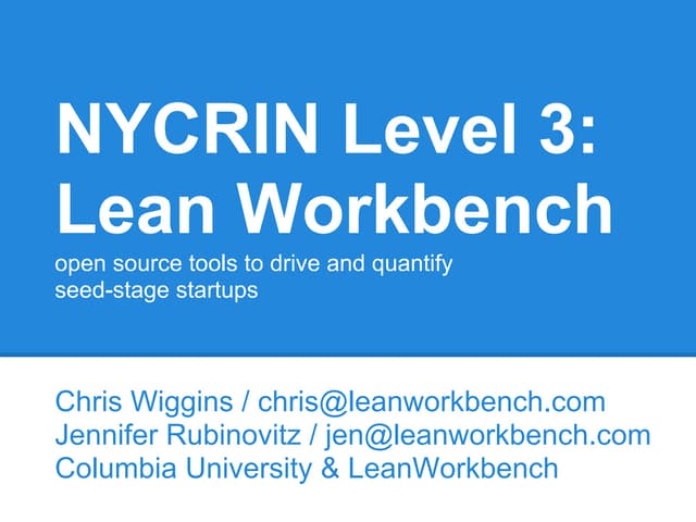 Lean workbench 2013-07-24