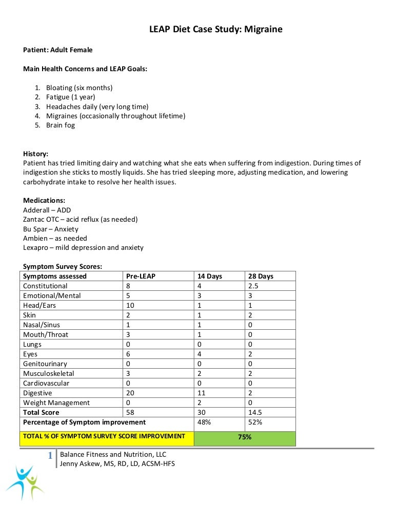 Nutrition case studies worksheets image
