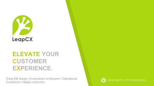 LeapCX Customer Experience Solutions Overview