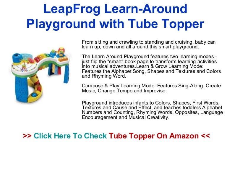 Leapfrog learn around playground