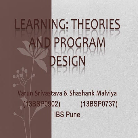 learning theories