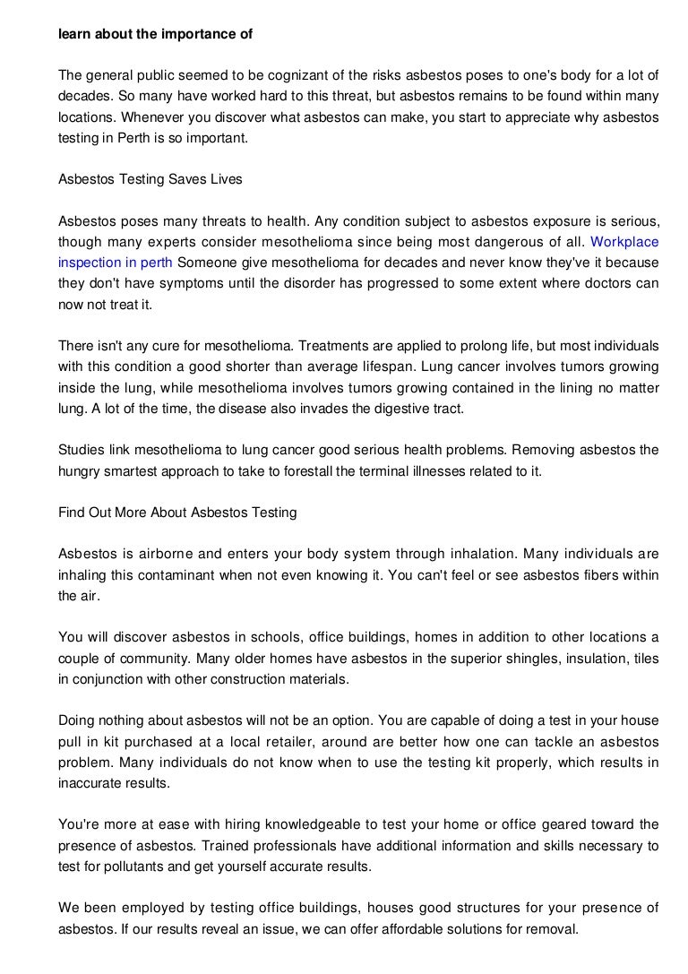 Can You Die From Asbestosis