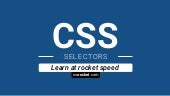 Learn CSS3: Selectors