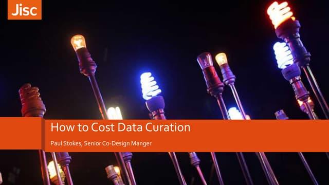 LEARN Conference - How to cost