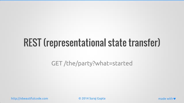 Learn REST in 18 Slides