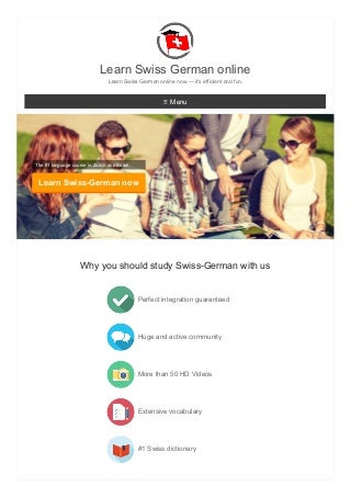 Learn Swiss German online - Learn-Swiss-German.ch